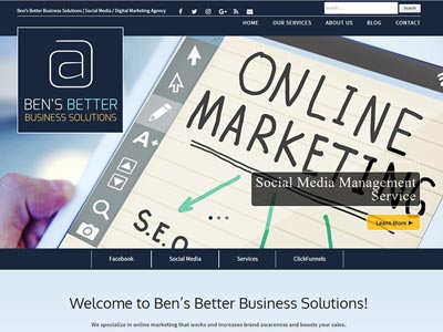 Ben's Better Business Solutions Company Website